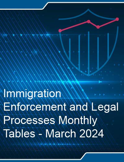 standard cover page for Immigration Enforcement and Legal Processes Monthly Tables - March 2024